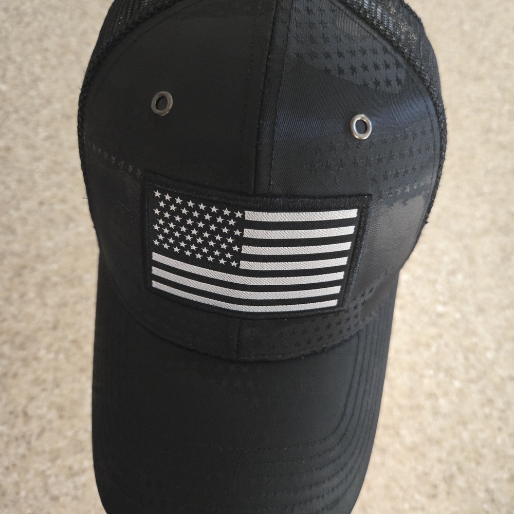 Black American Flag Cap
